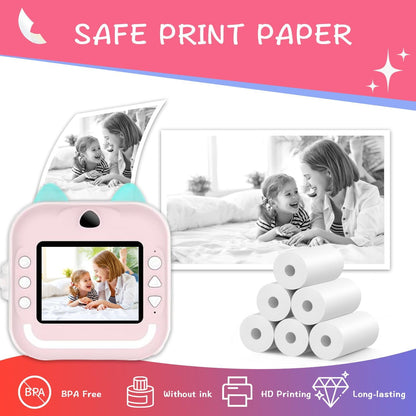 15 Rolls Instant Camera Refill Print Paper, HD Kidizoom Print Camera Paper Refill for Most Kids Instant Camera (57X25Mm)