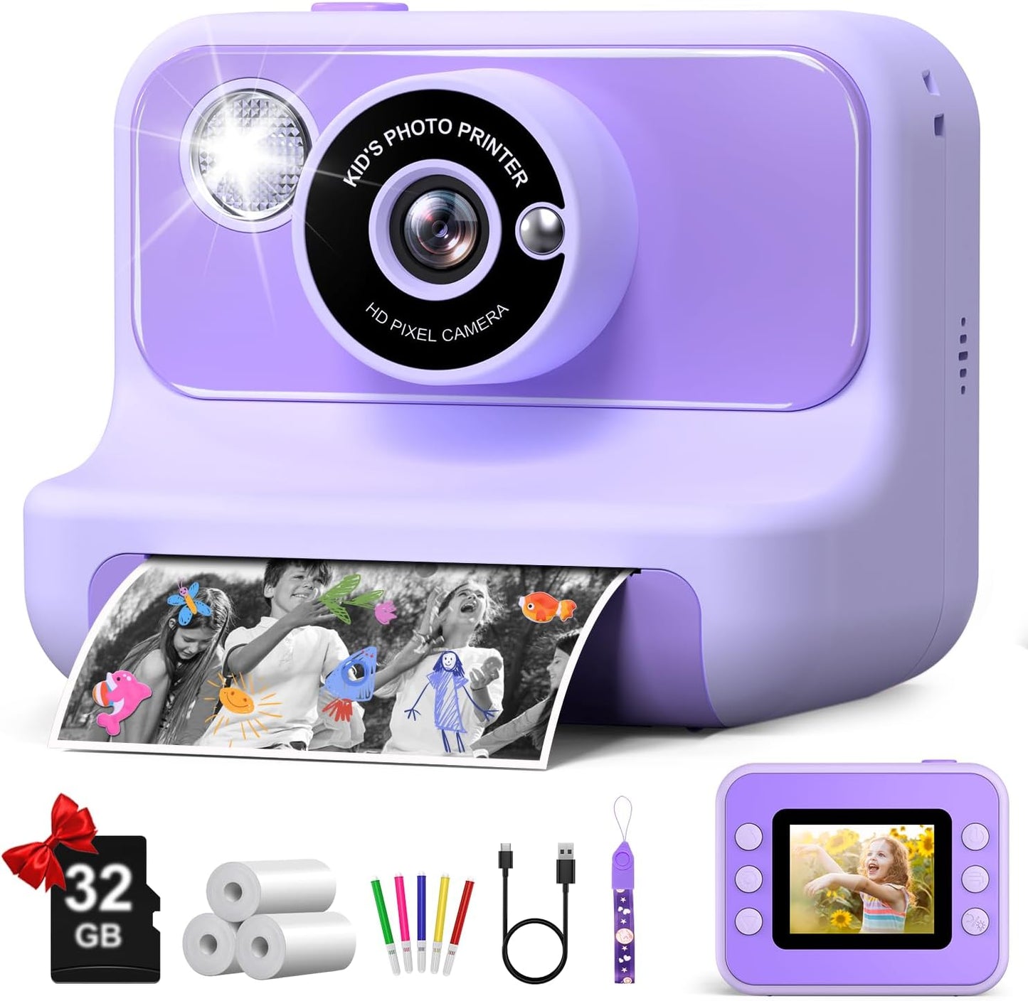 Kids Camera Instant Print